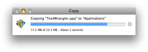 TextWrangler install 2
